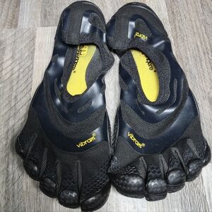 Vibram EU 47 US 12.5 V-Trek Black Trail Minimalist Barefoot Hiking Shoes